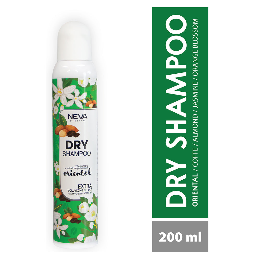 Neva Styling Extra Volumizing Dry Shampoo Coffee, Almond, Jasmine, Orange & Blossom 200 ml